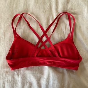 Athleta Red Bikini top, size small